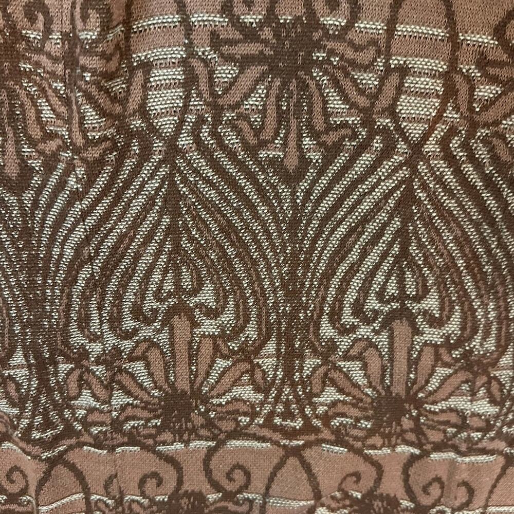 Peruvian Connection 100% Pima Cotton Midi Skirt Women’s Medium Brown Pull-On - Picture 4 of 8